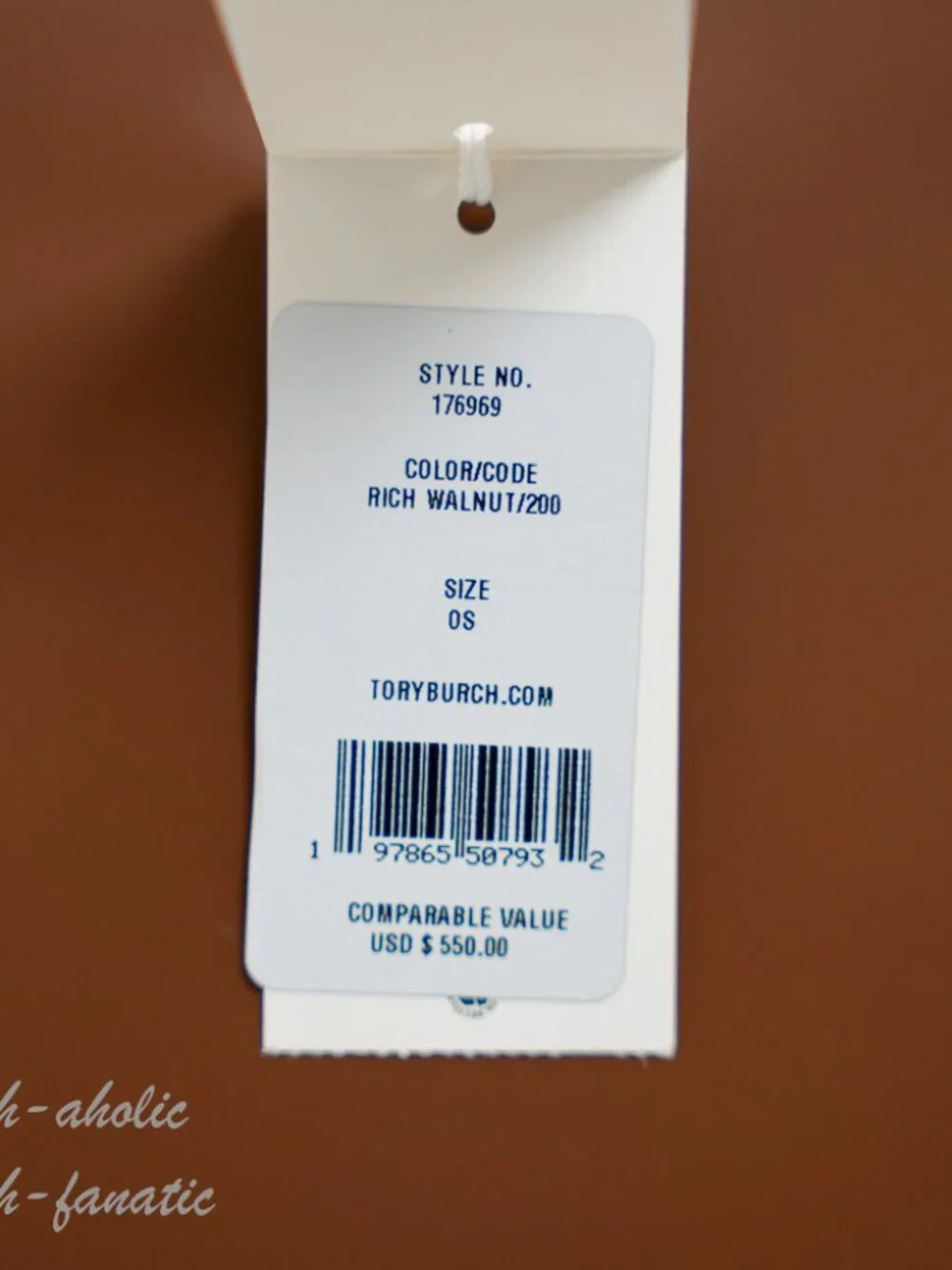 Tory Burch Emerson Patent Leather Work Tote Shoulder Bag in Rich Walnut NWT
